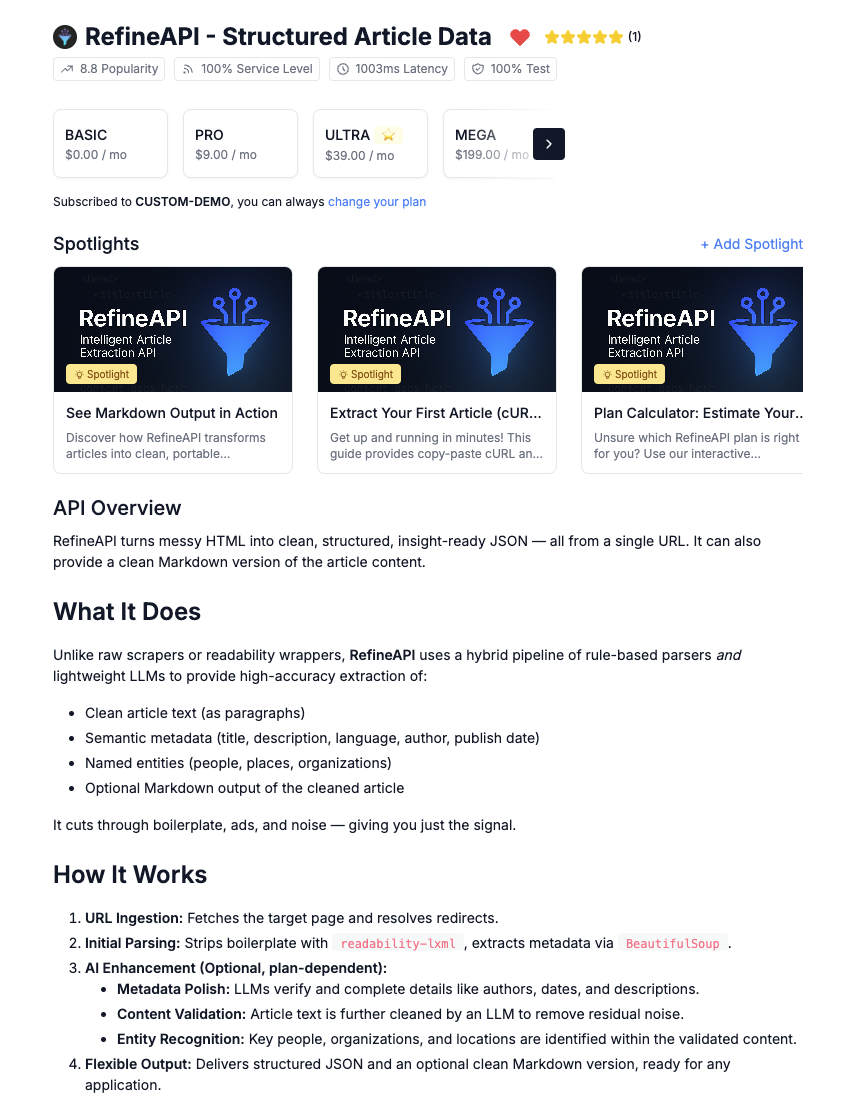 RapidAPI Overview